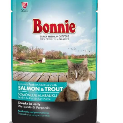 Bonnie Somonlu Kedi Yaş Mama 85 gr 